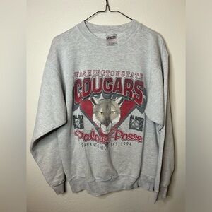 Vintage Oneita Washington Cougars Alamo Bowl Crew Neck Sweater Size M 1994